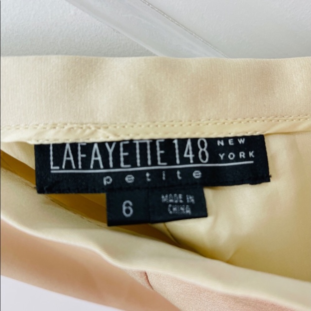 Lafayette 148 New York Silk Slacks 6 Petite - Picture 2 of 4